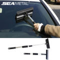 SEAMETAL Car Window Cleaning Brush Mirror Glass Squeegee Wiper 2 in 1 Retractable Long Handle Car Windshield Window Washing Tool. 