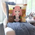 1pc Anime Spy X Family Pillow Case Home Sofa Throw Pillow Car Cushion Throw Pillow Cover. 