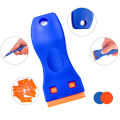 Reusable Plastic Razor Scraper for Removing Car Labels Stickers Glue Decals on Glass Windows No Scratches. 