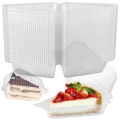 100PcsMultipurpose Dessert Cups with Lids 8oz Reusable Cupcake Container Clear Square Single Dessert Box Sealed Cake Storage Box. 