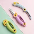 Stainless Steel Multicolor Cartoon Bird Folding Fruit Knife Household Portable Stainless Steel Peeler Small Knife. 
