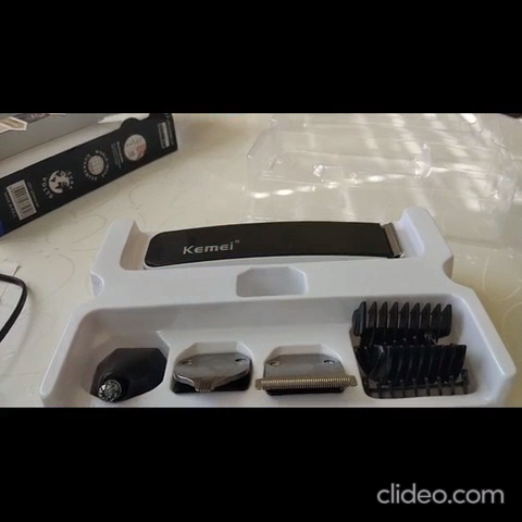 Kemei KM- 3580 Rechargeable Professional Grooming Kit - Black - Trimmer