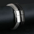 Fashion Men Cuban Bracelet Stainless Steel Women Bracelet on Hand for Couple Unisex Wrist Chain Jewelry Gift. 