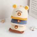Cartoon Bear Baby Baseball Cap With Ears Cute Animal Sun Hat for Boys Girls Casual Infant Peaked Hat. 