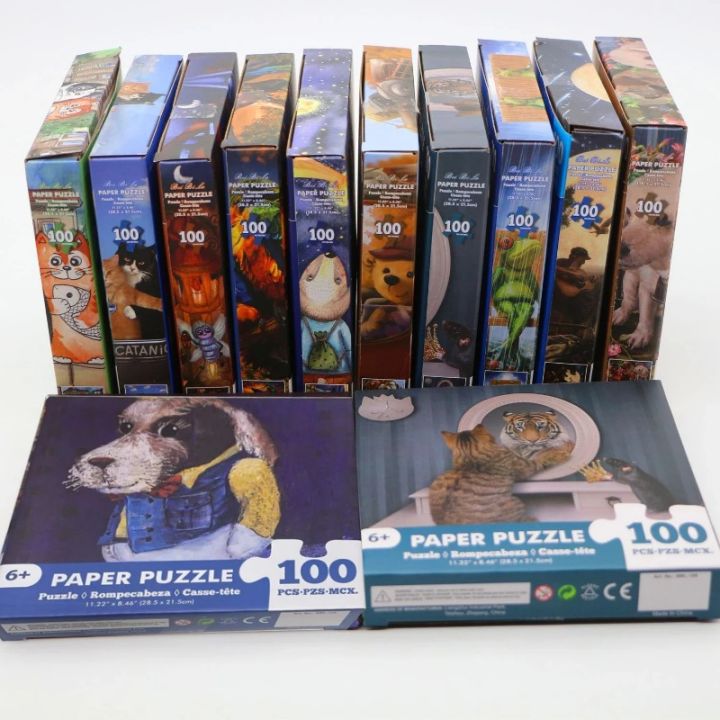 100%20Pieces%20Jigsaw%20Puzzle%20Assembling%20Picture%20Cartoon%20Animals%20Dinosaurs%20Decompression%20Puzzles%20Toy%20Educational%20%20-%20Image%206