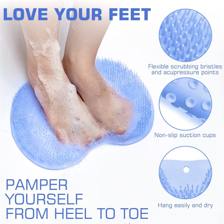 Shower%20Foot%20Scrubber%20Mat%20Back%20Washer%20Exfoliating%20Bath%20Wash%20Pad%20Wall%20Mounted%20Slip%20Suction%20Cups%20for%20Use%20in%20Cleaner%20Men%20and%20Women%20-%20Image%204