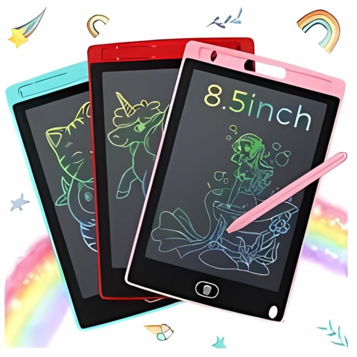 8.5, 10.5, 12.5 Inch LCD Writing Tablet Screen Multi Color, LCD Writing Pad, Toys for Kids, Writing Tablet, Kids Toys for Boys, Toys for Girls, Drawing Tablet, E-Note Pad, LCD Tablet with Erase Button.