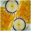 Yellow & Orange Mix Colour Feathers  Dream Catcher For Bed Room Birthday Gift Home Decoration. 