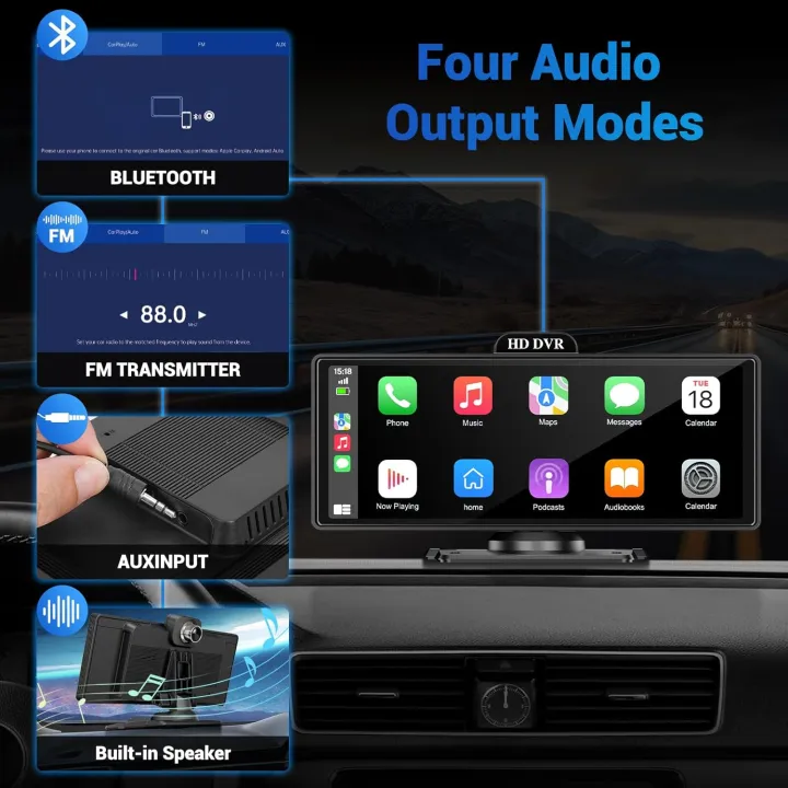 10/11.26%20Inch%204K%20DVR%20Wireless%20CarPlay%20&%20Android%20Auto%20Dash%20Cam%20Bluetooth%20Audio%20GPS%20Navigation%20Dashboard%20Dual%20Lens%20Video%20Recorder%20-%20Image%205