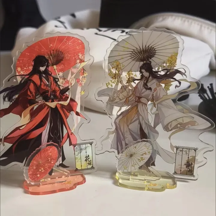 2Pcs%20Tian%20Guan%20Ci%20Fu%20Ring%20Heaven%20Official%E2%80%99s%20Blessing%20Hua%20Cheng%20Xie%20Lian%20Cosplay%20Stand%20Acrylic%20Figure%20Standing%20Desk%20Decoration%20-%20Image%203
