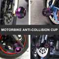 2/4Pcs Universal Motorcycle Wheel Protection Crash Pad Motorbike Crash Protectors Alloy Motocross Falling Front Fork Slider Cups.