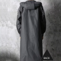Black Fashion  Waterproof Long Raincoat Women Men Rain Coat Hooded For Outdoor Hiking Travel Fishing Climbing Thickened. 
