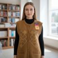 Crystal Wool ladies Sweater without Sleeves. 