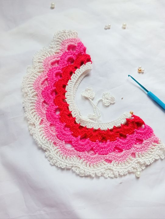 Kushikatar%20gola%20Crochet%20baby%20neck%20for%20any%20size%20made%20by%20the%20thread%20of%20Nine%20best%20for%20summer%20baby%20girls%20Handmade%20Fashionable%20cute%20Crochet%20Baby%20Neck%20Design%20dress%20for%20girls%201%20peices%20white%20and%20Green%20Colour%20Kushikatar%20jamar%20gola%20crochet%20baby%20neck%20kushikatar%20gola%20-%20Image%206