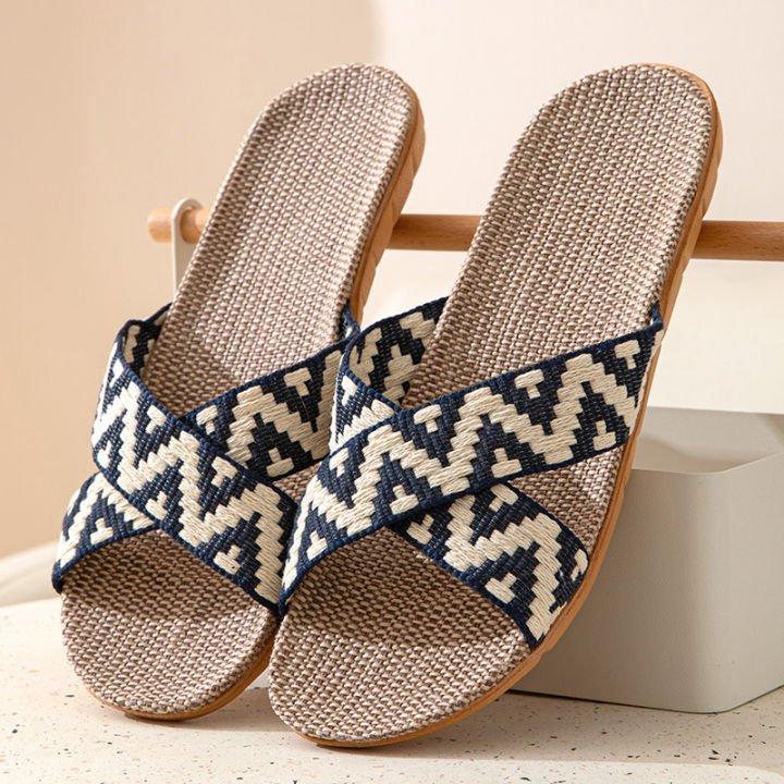 Hemp%20Casual%20Women's%20Slippers%20Home%20Flats%20Spring%20Summer%20Luxury%20Designer%20Woman%20Shoes%20Fashion%20Indoor%20Slides%20Ladies%20Soft%20Sole%20Elegant%20-%20Image%205