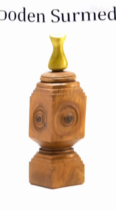 2-Piece Set Of Handmade Wooden Surma Dani, Handmade Persian Wooden Surma Dani – Traditional Kohl Storage