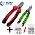 Multifunction Outdoor Portable Fishing Pliers Set Single/Double Aluminum Tube Fishing Crimp Fishing Accessories. 