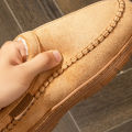 Winter Slippers for men Mark Line TPR Sole Faux Suede Warm Non Slip Soft Memory Foam Cushion Living Room Shoes. 