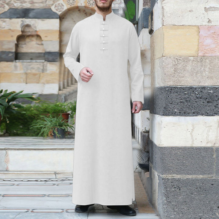Muslim Robe Men Jubba Thobe Saudi Arabia Kaftan Pour Homme Musulman Abaya Qamis Caftan Islamic Clothing Fashion Islam Dress Eid Daraz .np