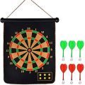 2 in 1 Magnet Dart Foldable And Portable Board Game With 6  Target Arrows -42'*36''1. 