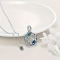 1PCS Hummingbird Urn Necklace for Urn Ashes for Women Cute Animal Cremation Jewelry Remembrance  for Christmas. 