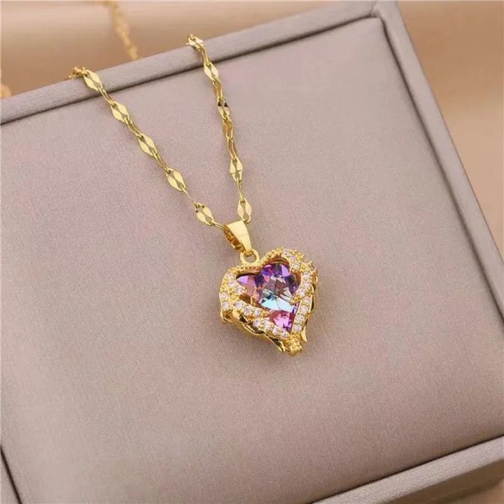 Colorful%20Heart%20of%20Ocean%20Crystal%20Pendant%20Titanium%20Steel%20Necklace%20For%20Girls%20-%20Image%206