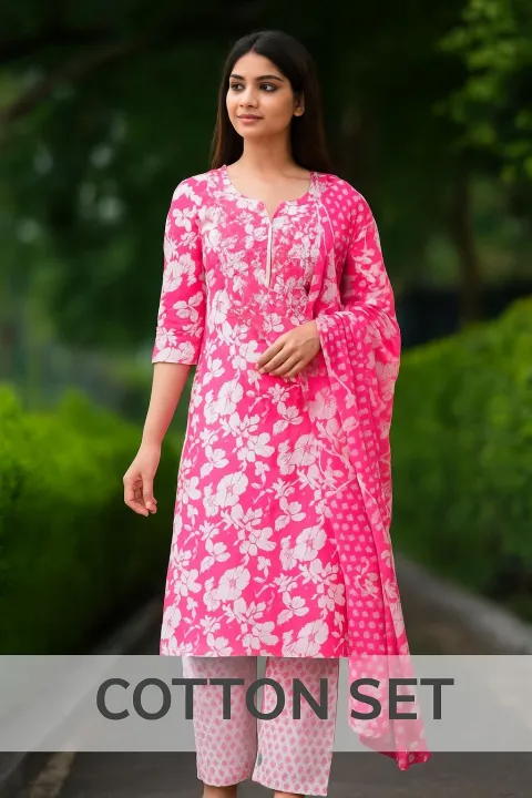 Triding%20Special%20Cotton%20Kurti-Pant%20with%20Dupatta%20%E2%80%93%203%20Piece%20Set%20-%20Image%204