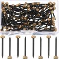 120Pcs Picture Pins Brass Head Nails Wall Decorative Nail for Hanging Pictures Frame Kit Hardware Tool Photo Hook Hangers. 