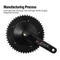 SKEACE Break The Wind Hollowtech Crankset 49T Carbon Chainwheel 165mm Aluminum Alloy Fixed Gear Bike Crank For Track Bicycle. 
