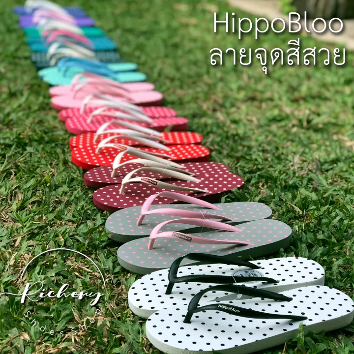 Hippo%20Bloo%20hpd3%20red%20cut%20off%20white%20small%20strap%20polka%20dot%20unisex%20slippers%20color%20optional%20home%20shoes%20flip%20flops%20Thai%20brand%20slippers%20-%20Image%207