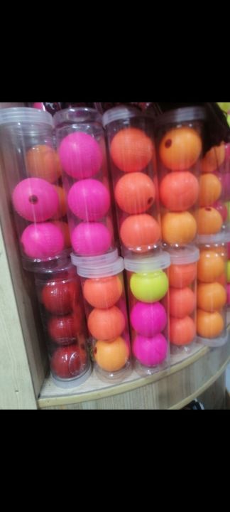 Cricket Practice Ball - orange yellow