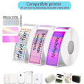 Compatible P15 P12 P11 D30 Q30S Label Maker Thermal Printer Paper 12mm*40mm 160PCS/Roll Adhesive DIY Printing Waterprood Sticker. 