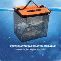 Floating Fish Basket Fish Basket for Caught Fish Foldable Fishing Holder Minnow Bucket Portable Collapsible Mesh Fishing Bait. 