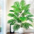60-120cm Large Artificial Palm Tree Tropical Fake Plant Green Plastic Palm Leaf Branches Suitable for Home Garden Decoration. 