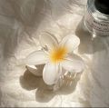 Giant size flower hair clip for girls and women . Korean style hair flower claw clip .Korean flower gradient egg large ( 8cm) big size hair clip. 