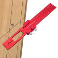 Woodworking Ruler Precision Pocket Rule -  6/8/12 Inch Aluminum Metal Slide Stop Marking Ruler Metric Inch Measuring Tools. 
