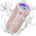 Ortizan Portable Wireless Speaker Bluetooth 5.3 , Powerful Bass, RGB Lights, IPX7 Waterproof, TWS, AUX&TF-Card Input,  Ideas. 
