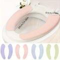 Soft Bathroom Padded Toilet Seat Cushion - Stretchable, Washable, Easy To Fit For All Sizes, Durable Polyester Material.