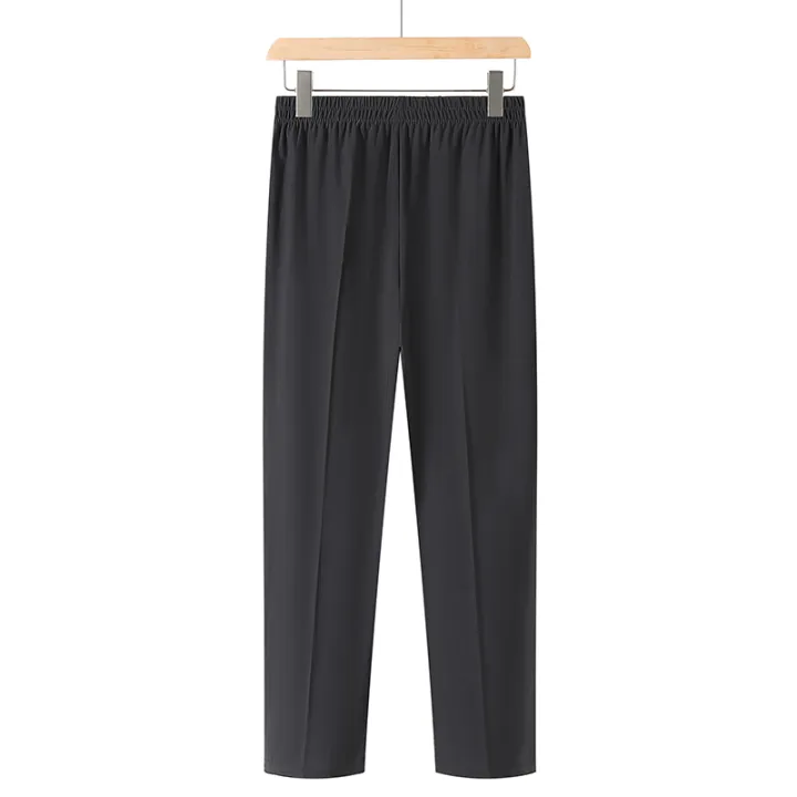 New%20spring%20and%20summer%20Women's%20Pants%20Mom%20Pants%20Elastic%20High%20Waist%20Casual%20Women%20Trousers%20Loose%20Straight%20-%20Image%205