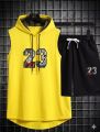23 printed Summer tracksuit for men's in Sleeves less sando and shorts. 