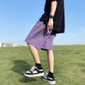 Men's Shorts Pants Summer Casual Shorts Pants Drawstring Overalls All-match Korean Simple Baggy Pants Trend Fashion Men Trousers.