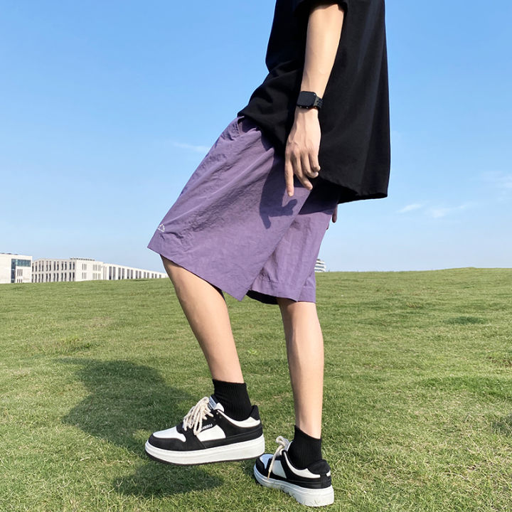 Men's%20Shorts%20Pants%20Summer%20Casual%20Shorts%20Pants%20Drawstring%20Overalls%20All-match%20Korean%20Simple%20Baggy%20Pants%20Trend%20Fashion%20Men%20Trousers%20-%20Image%206