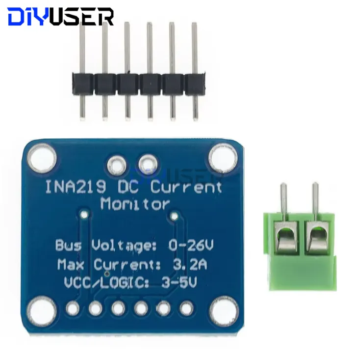 INA219%20I2C%20Bidirectional%20Current%20Sensor%20Module%20DC%200-26V%20%C2%B13.2A%20Power%20Monitor,%200.1%25%20Shunt%20for%20Arduino%20Raspberry%20Pi%20-%20Image%202