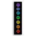 Rainbow Chakras Tapestry Buddhism Yoga Cosmic Energy Centers meditation Tapestries black Wall Hanging Bedroom Drom Home Decor. 