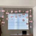 Cute Knot Door Curtain Partition Curtain Bedroom Bay Window Room No Punching Curtain Decoration Girl Heart Decoration DIY. 