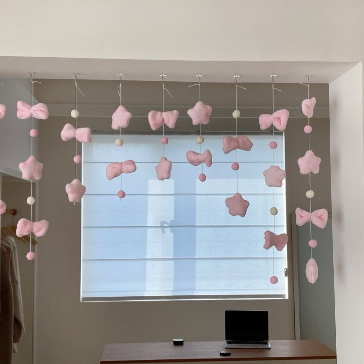 Cute%20Knot%20Door%20Curtain%20Partition%20Curtain%20Bedroom%20Bay%20Window%20Room%20No%20Punching%20Curtain%20Decoration%20Girl%20Heart%20Decoration%20DIY%20-%20Image%203