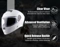 Vega Full Face Helmet – ISI Certified Safety | Best Helmet | Anti-Scratch Visor | vega helmet | safety helmet | white Helmet | race Helmet | Helmet | high quality helmet| Best Helmet in srilanka | imported helmet | vaga race Helmet ( size L ). 