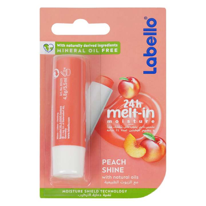 LABELLO MELT-IN MOISTURE 24H LIP BALM 4.8G -PEACH SHINE