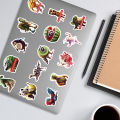 60pcs Tralalero Tralala Stickers Tungtung Sahur Brainrot Notebook Planner Sticker Phone Shell Water Cup Decor Classic Toys Gift. 