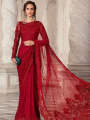 Gorgeous 3D Net Handwork Embroidery Saree For Woman For Girls. 